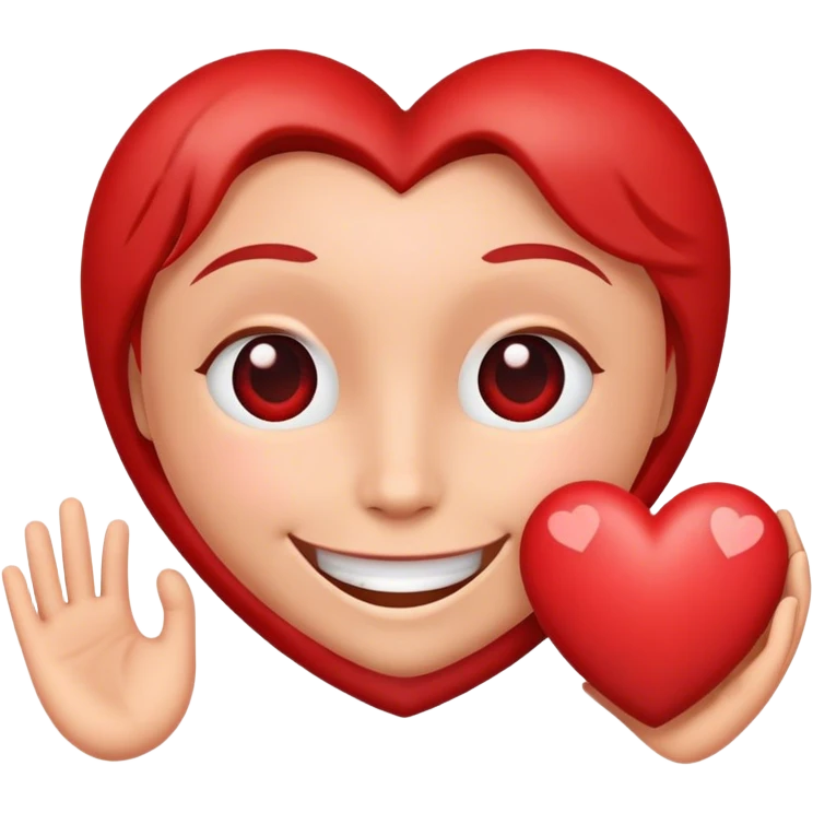 Smiling heart with As around it emoji