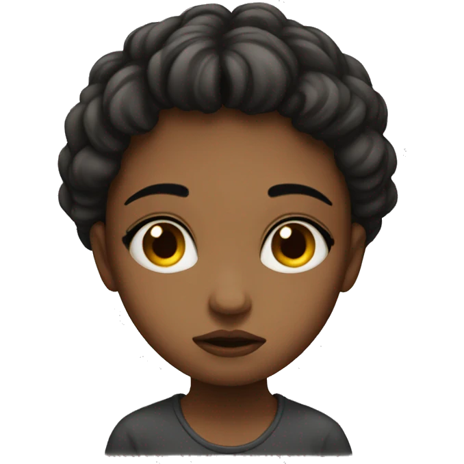Sad beautiful girl  emoji