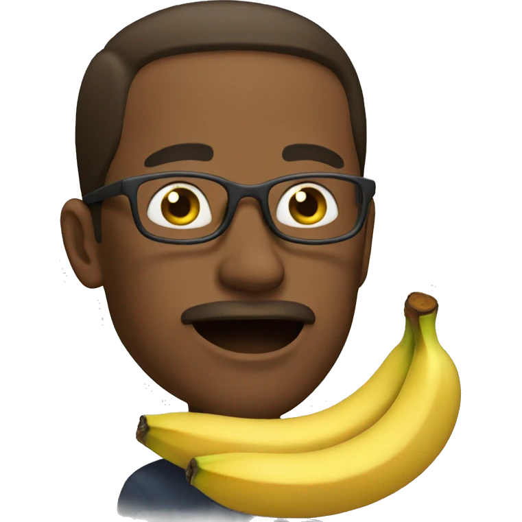 men eating banana emoji