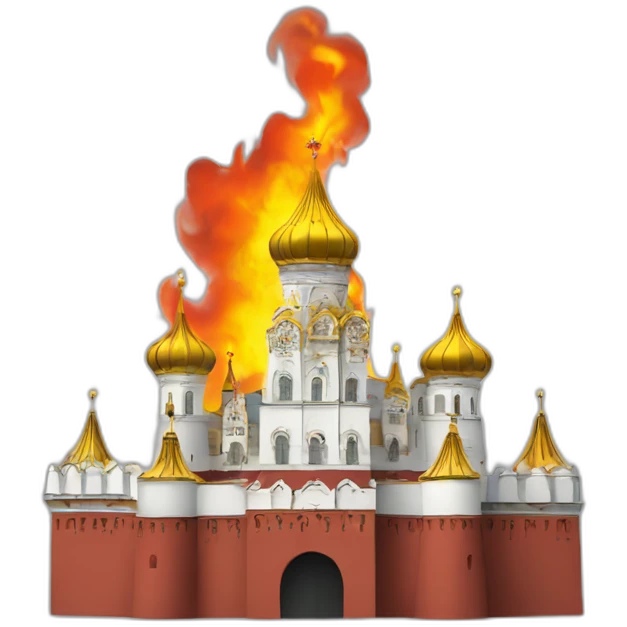 moscow kremlin on fire emoji