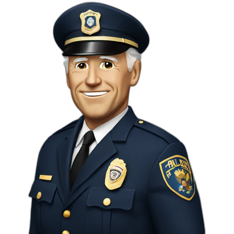 Joe Biden in police uniform  emoji