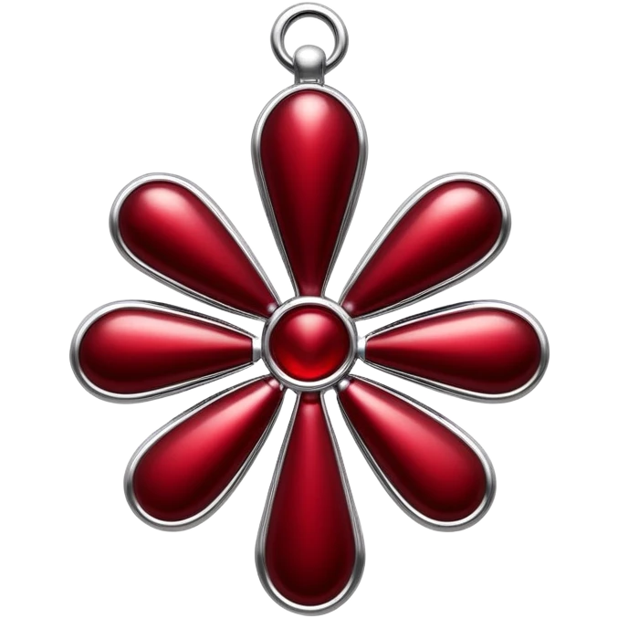 Chrome hearts dark red emoji