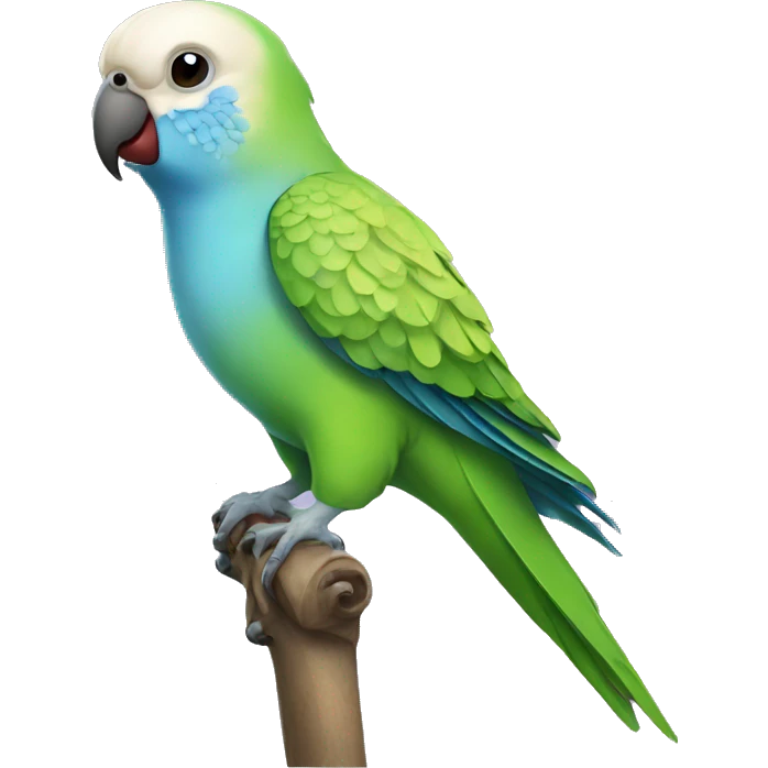 Elegant parakeet emoji