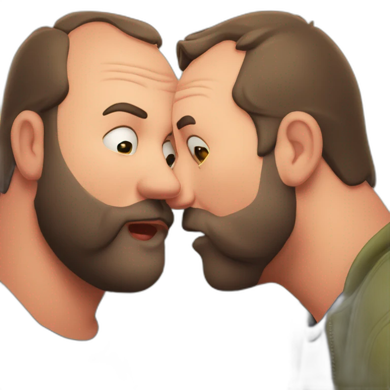 tom segura kissing bert kreischer emoji