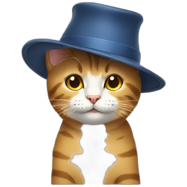 cat with hat emoji