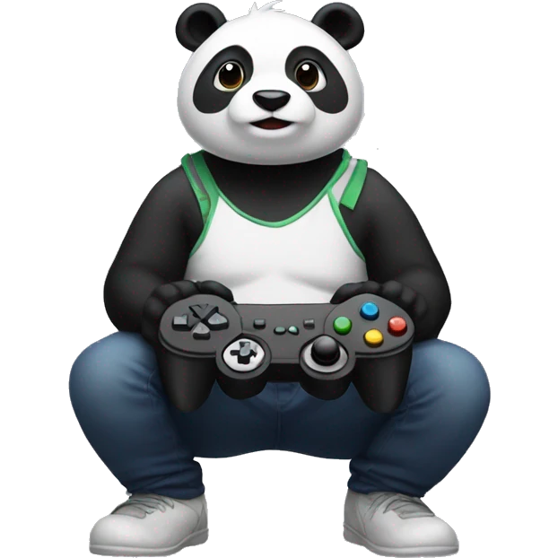 gamer panda emoji