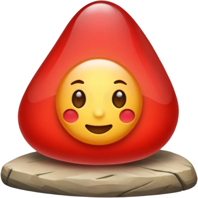 Emoji una piedra rubi  emoji