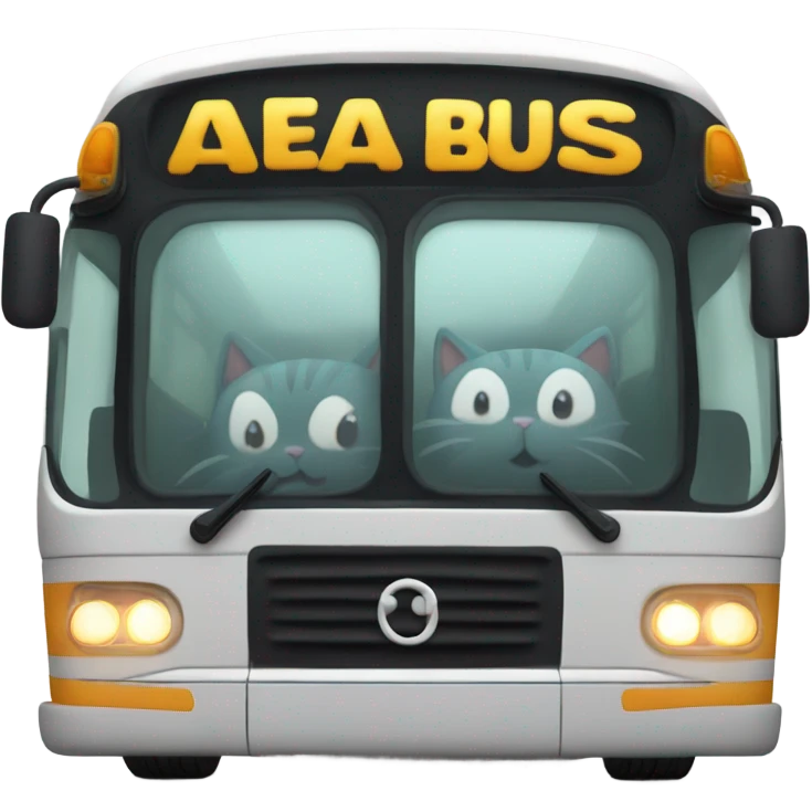 A cat bus emoji