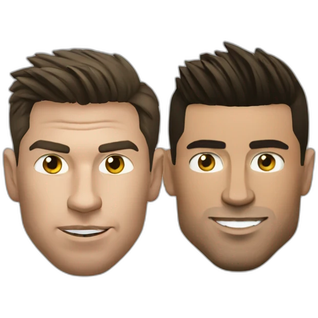 Ronaldo vs messi emoji