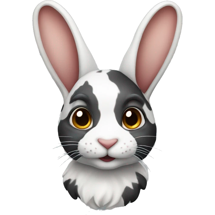 Harlequin rabbit emoji