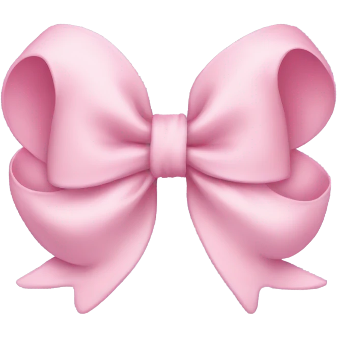 Pastel pink bow emoji