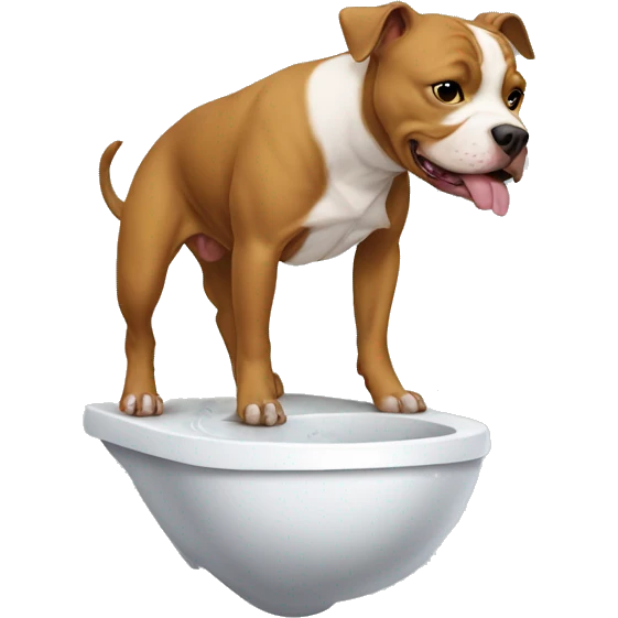 Pitbull peeing emoji