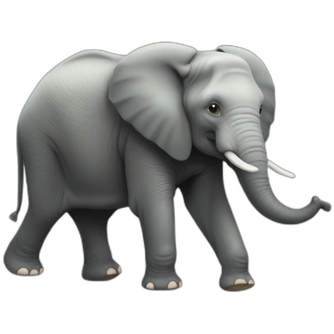 Éléphant minuscule emoji