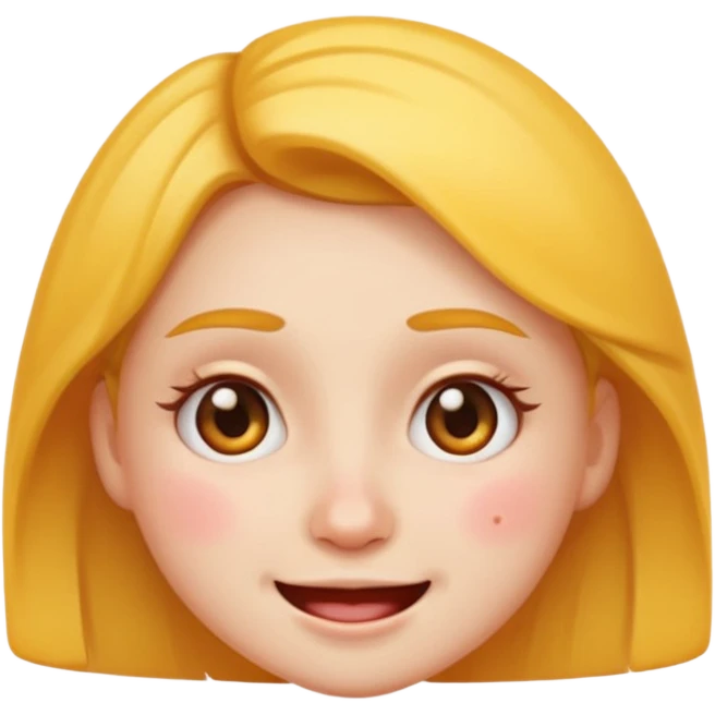 girl emoji with pimple emoji