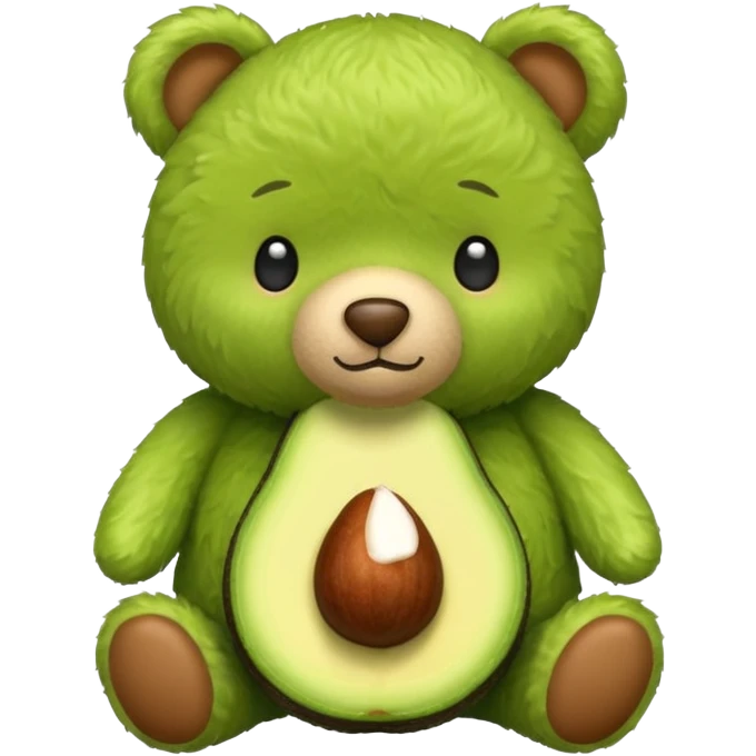 A teddy bear named avacado  emoji