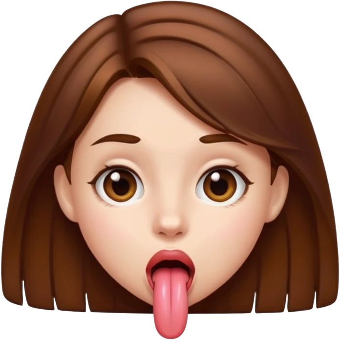 girl with her tongue out emoji