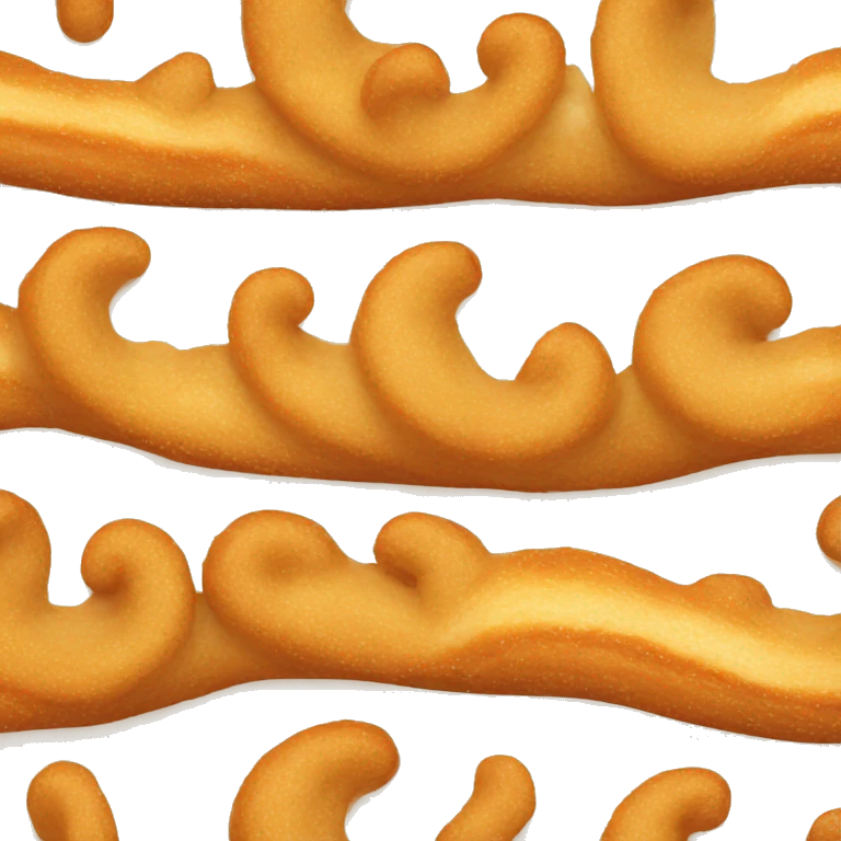 Horizontal filled cream churro emoji