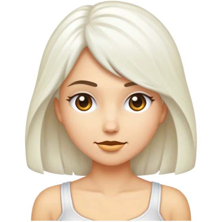femme agée cheveux blanc emoji