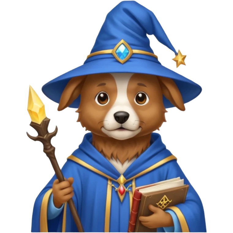 Dog wizard emoji