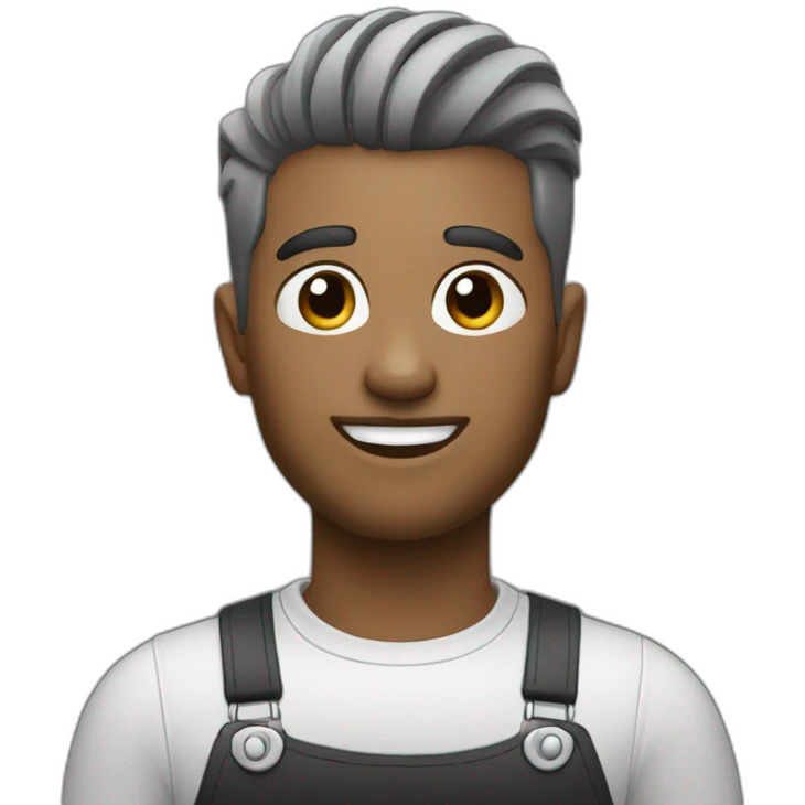 barber black and grey emoji