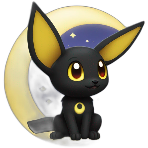 umbreon with moon emoji