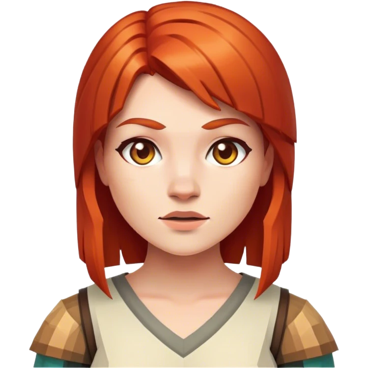 red head woman minecraft emoji