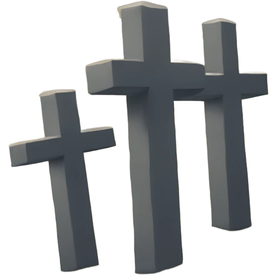 three crosses on Calvary Hill emoji