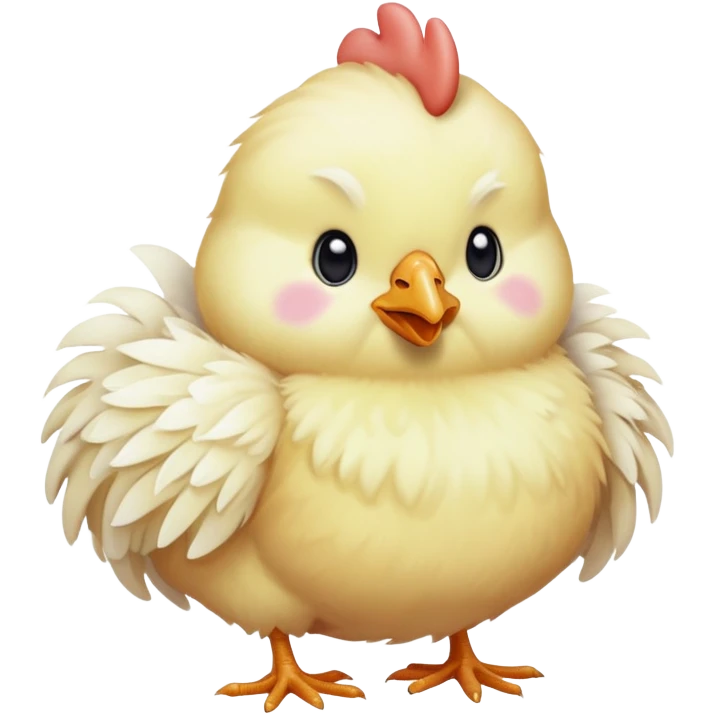 pastel chicken emoji