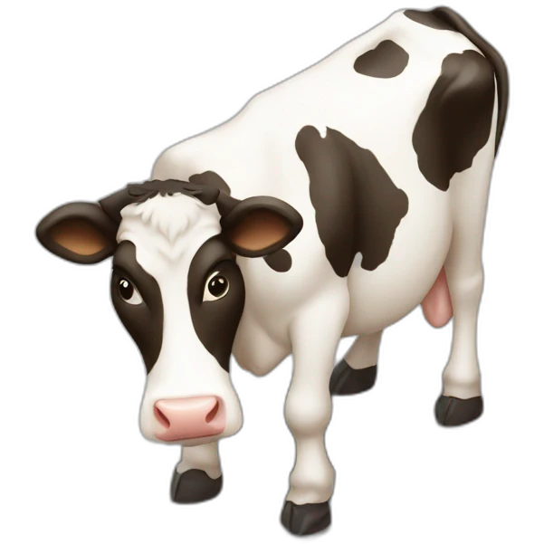 cow in a parking space emoji