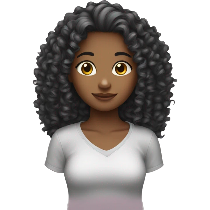 Girl curly emoji
