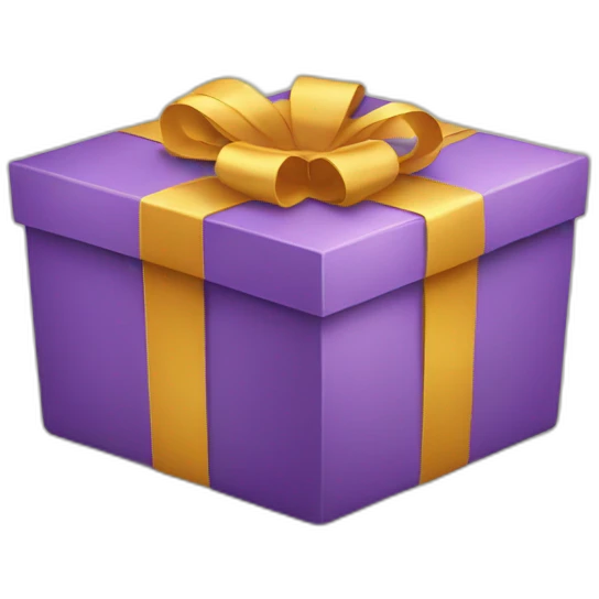 gift box with smile emoji