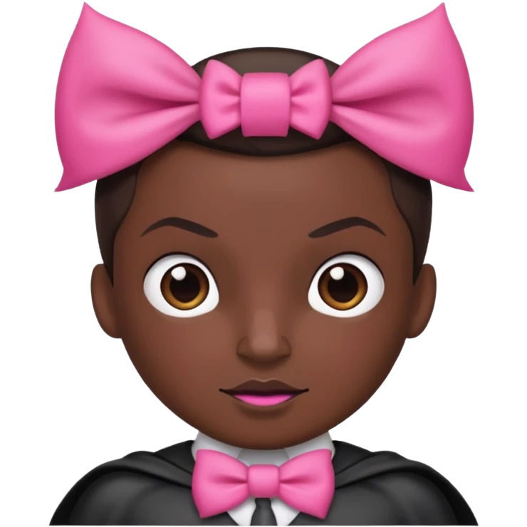 Batman with pink bow emoji
