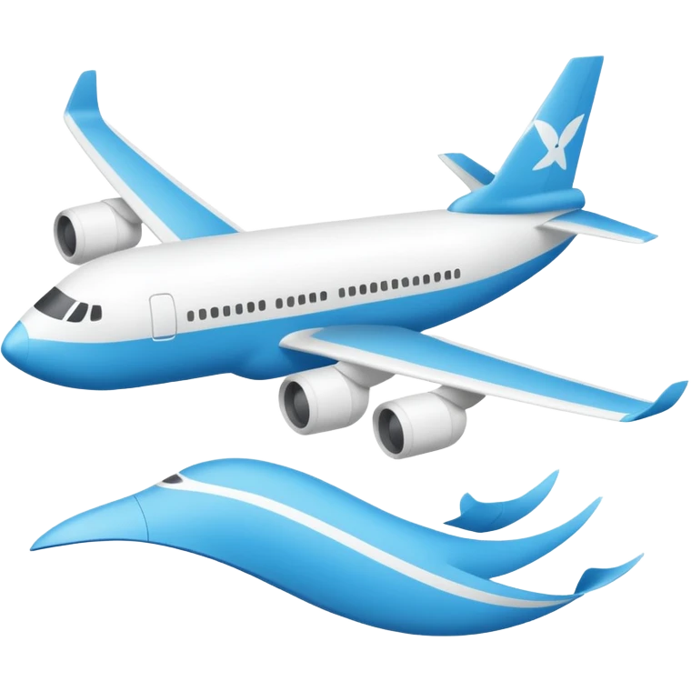emoji con texto XimaTravel +avión emoji