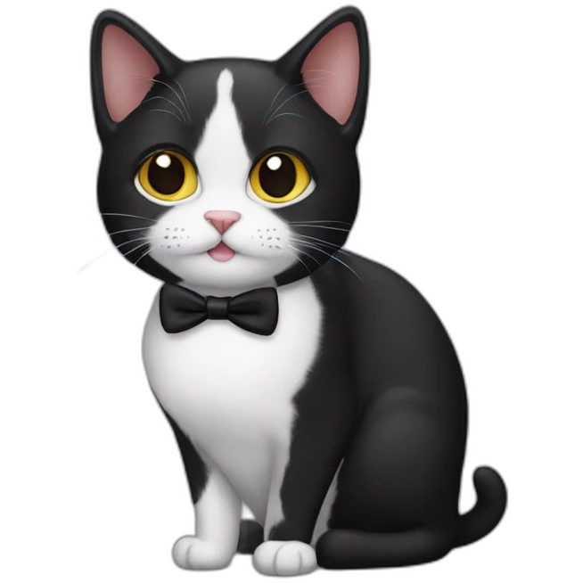 tuxedo cat emoji