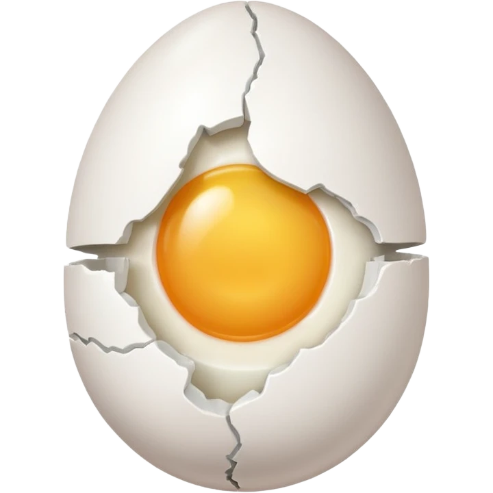 egg with a crack on it emoji