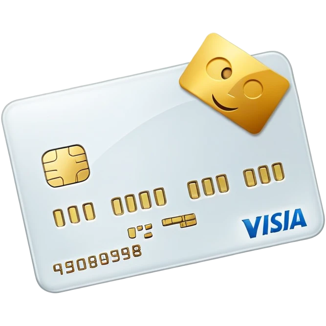 Credit card with chip emoji