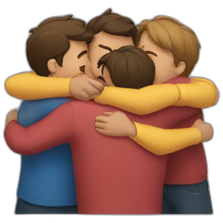 Group hug  emoji