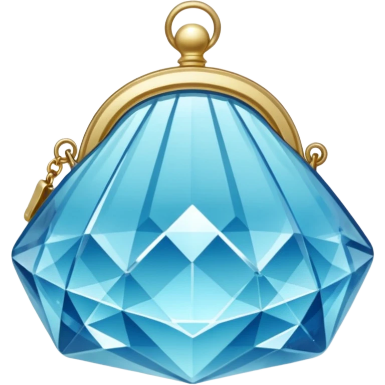 Transparent crystal purse emoji