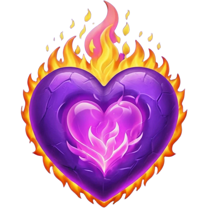 Heart Fire Purple emoji