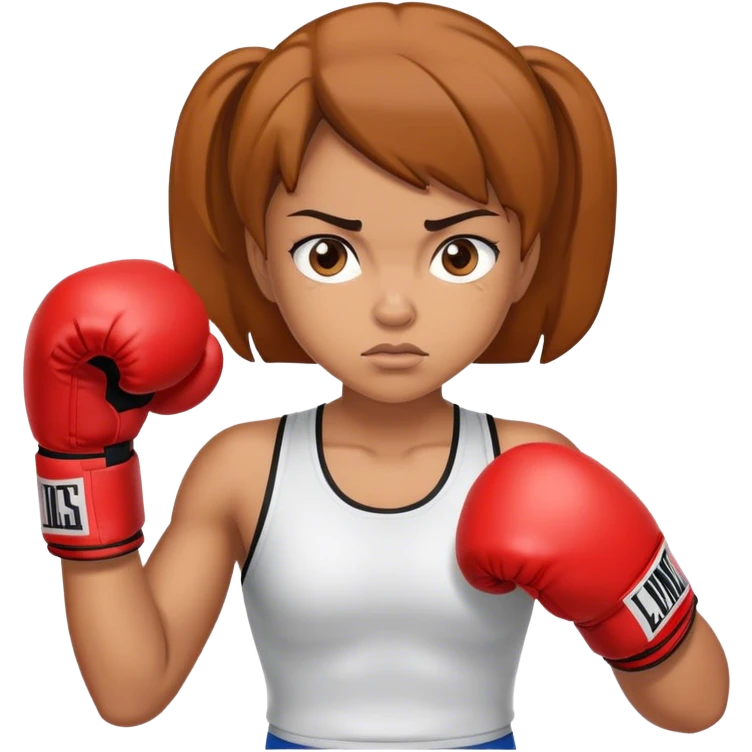 Girl boxer emoji