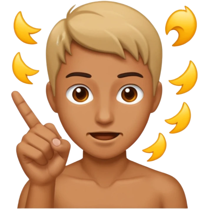 Person flicking off emoji