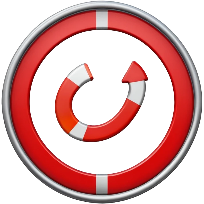 no u turn board emoji