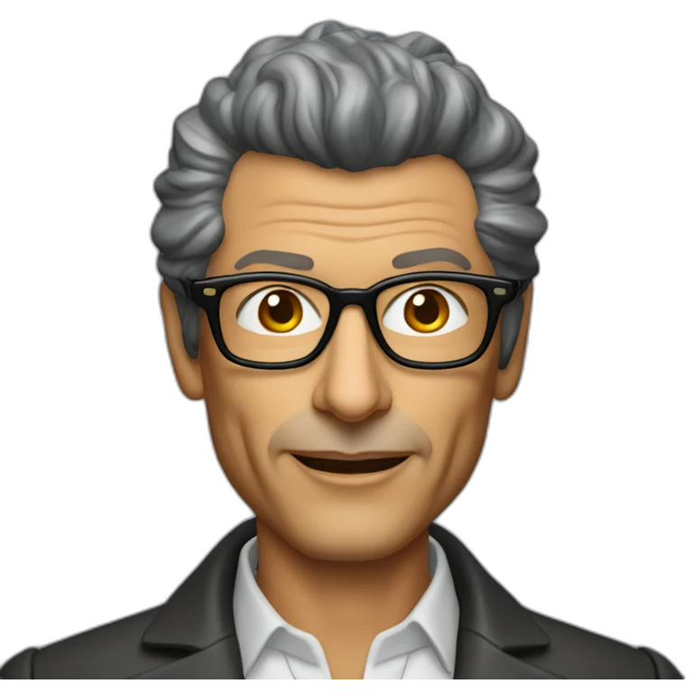 Jeff goldblum innovation consultant wearing glasses emoji