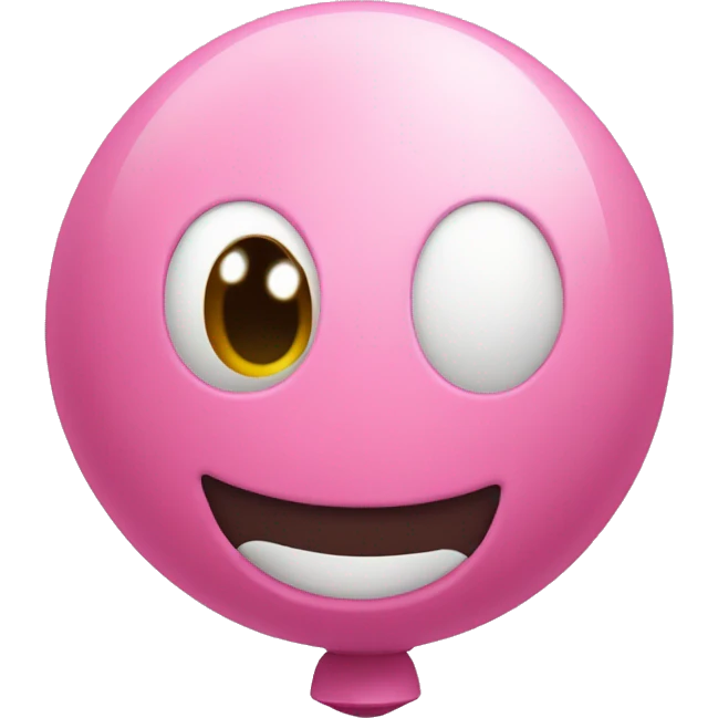 Globo rosado en forma de número 13 emoji
