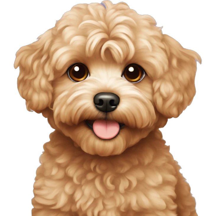 Red maltipoo emoji