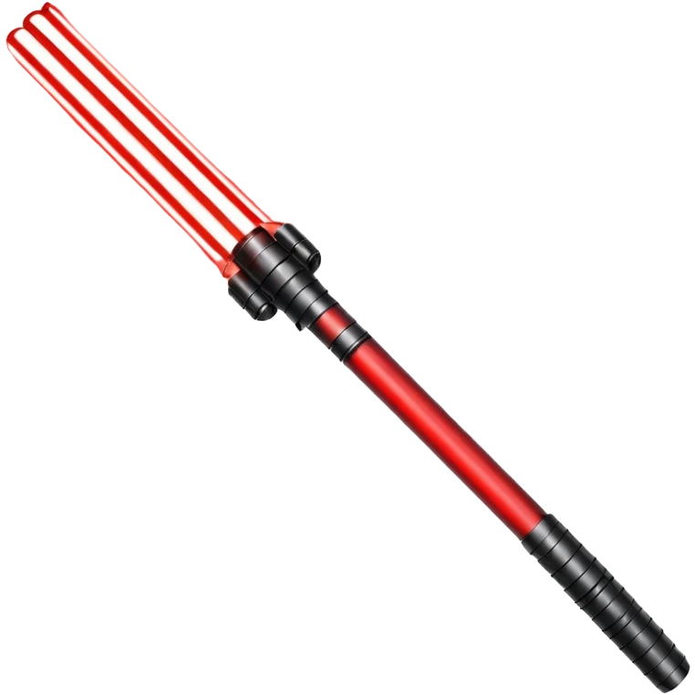 Red lightsaber emoji