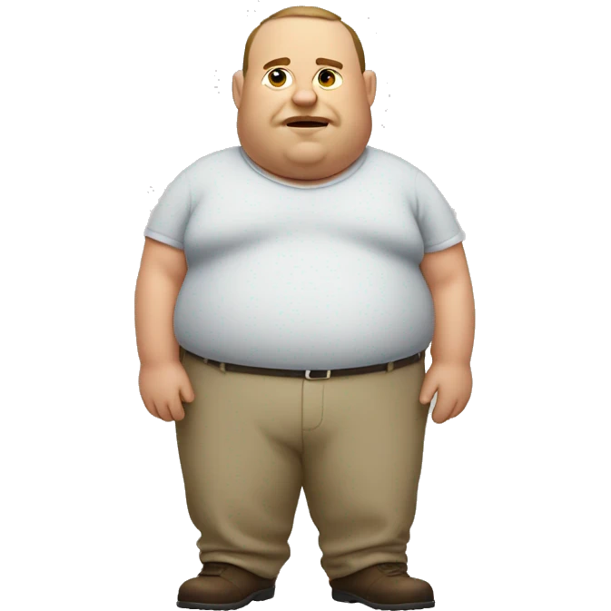 Fat man emoji