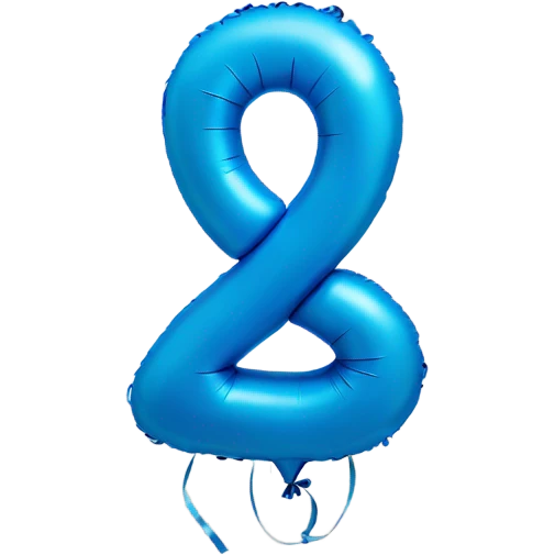 Number one with blue ballon’s emoji