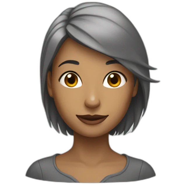 Une femme un rat emoji