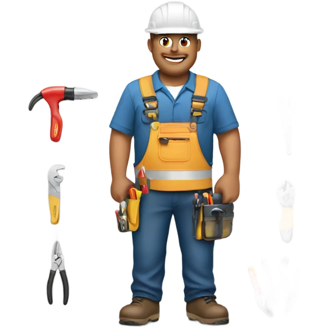 electrician with his tools emoji